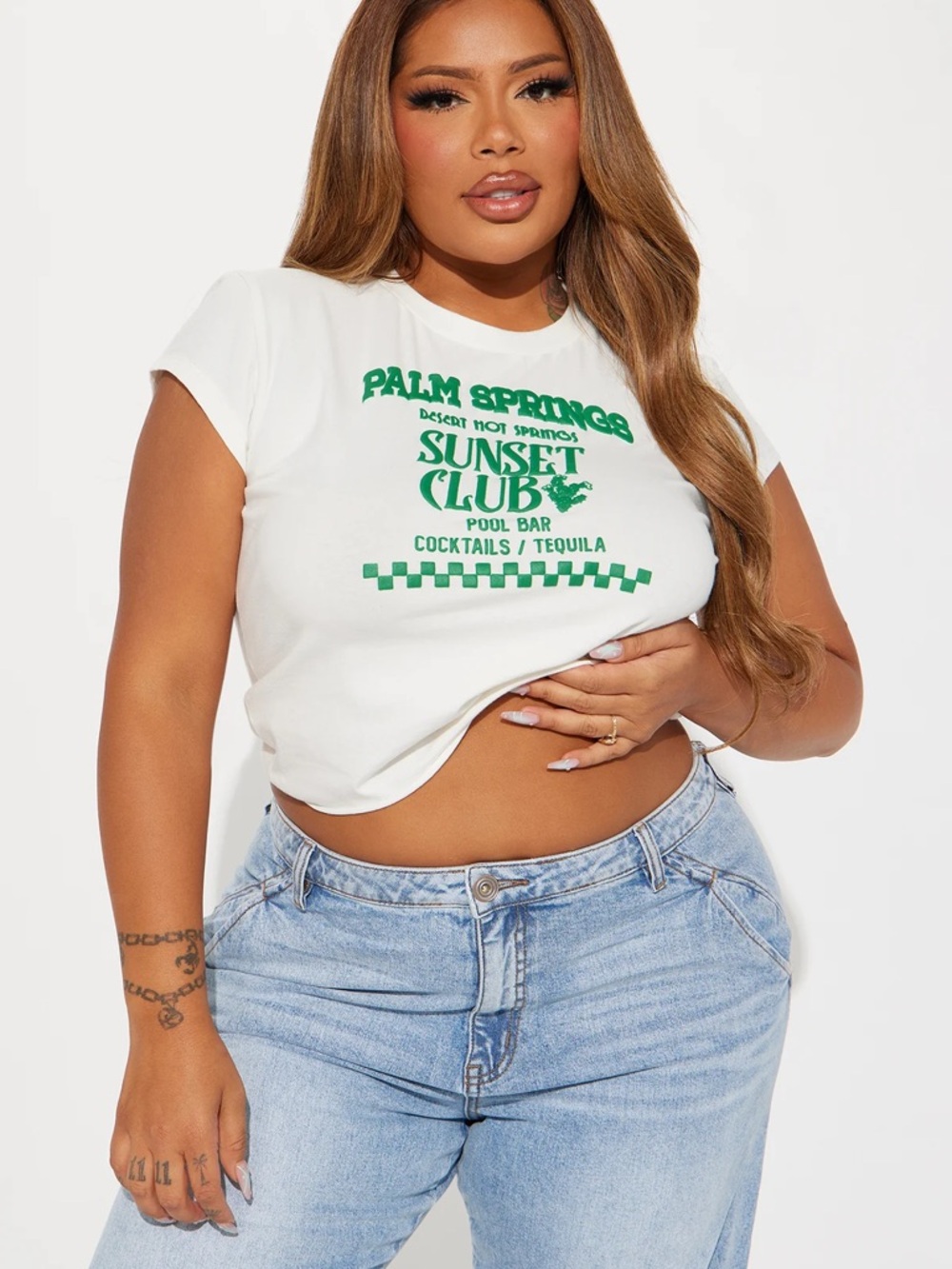 Sunset Club Print Tee- NEW